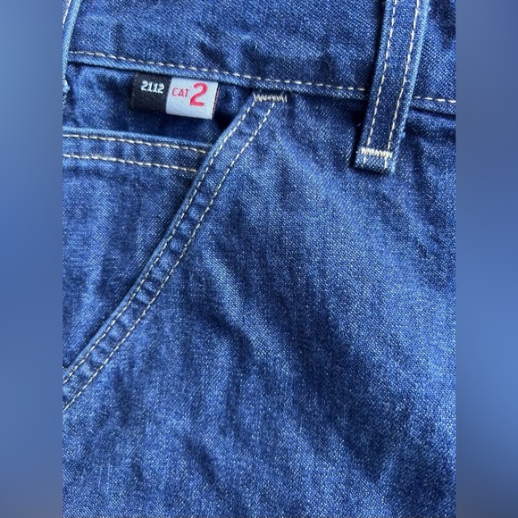 Carhartt FRB13 DNM FlameResistant Carpenter JeansWorkwear Sz 38 W X 32 LNWT - Picture 3 of 5